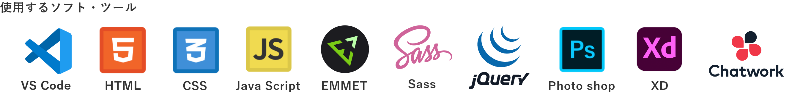 3-4ヶ月目使用ツールアイコン